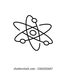 Nuclear power particle icon vector