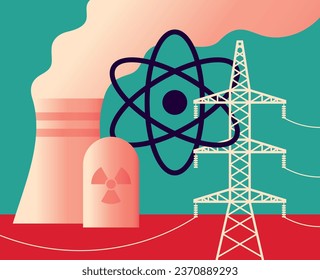 Nuclear Power Plant and energy generation - thermal power station in which the heat source is a nuclear reactor