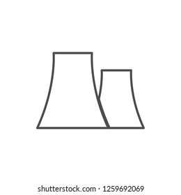 nuclear power plant icon. Element of web for mobile concept and web apps icon. Thin line icon for website design and development, app development