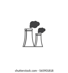 nuclear power plant icon. sign design