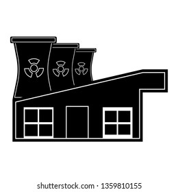 Nuclear power plant icon. Vector illustration design