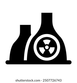 Nuclear power plant icon vector illustration graphic design