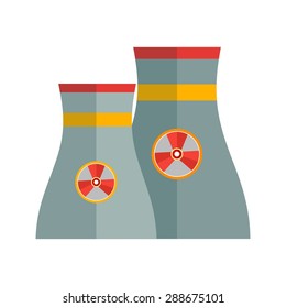 Nuclear, power, plant icon vector image. Can also be used for energy and technology. Suitable for web apps, mobile apps and print media.