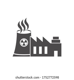 Nuclear power plant icon.Vector illustration.