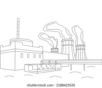 839 Nuclear Power Plant Sketch Images, Stock Photos & Vectors ...