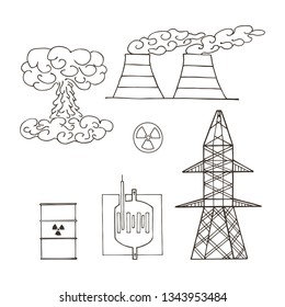 Nuclear Power Plant Toxic Waste Environmental Stock Vector (Royalty ...