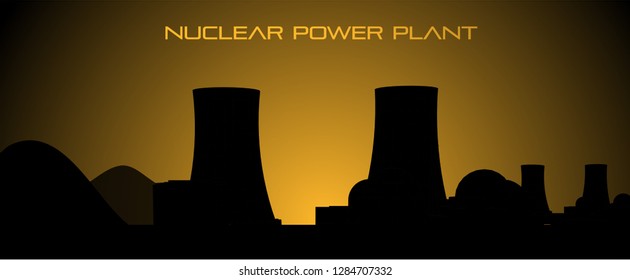 
Nuclear power plant vector