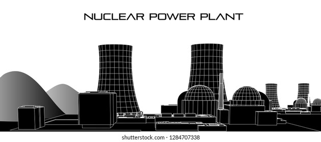 
Nuclear power plant vector