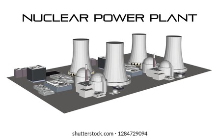 Nuclear power plant vector
