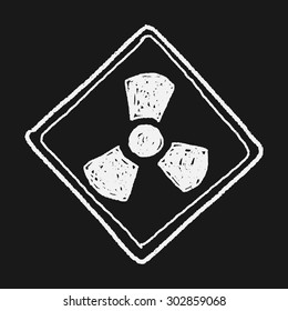 Nuclear power sign doodle