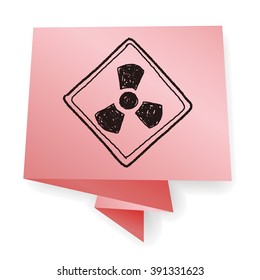 Nuclear power sign doodle