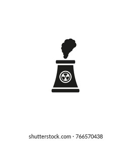 Nuclear Power Station Vector Icon