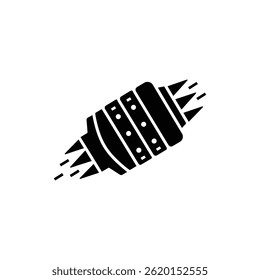 Nuclear Powered Deep Space Engine Simple Form Icon Representing Space Exploration