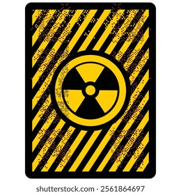 Nuclear Powered, sign and board vector