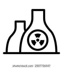 Nuclear powerplant icon vector illustration graphic design