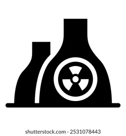 Nuclear powerplant icon vector illustration graphic design