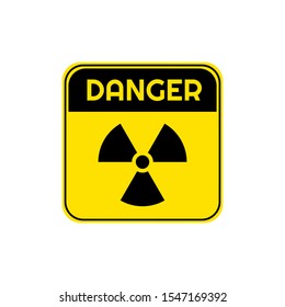 Nuclear Radiation danger symbol. Flat illustration. 
