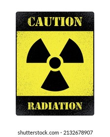 Nuclear radiation warning background.Vector radioactive symbol.