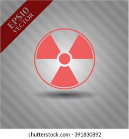 Nuclear, radioactive high quality icon
