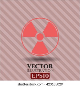 Nuclear, radioactive icon