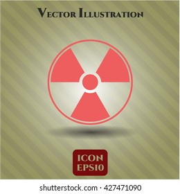 Icono nuclear, radiactivo