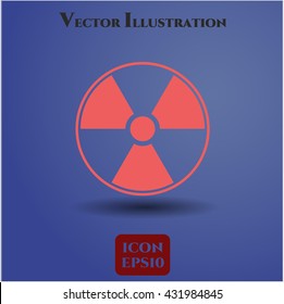 Nuclear, radioactive icon