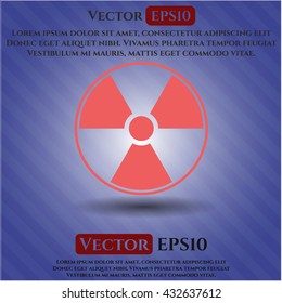 Nuclear, radioactive icon