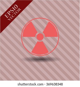 Nuclear, radioactive icon vector illustration