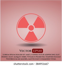 Nuclear, radioactive icon vector illustration