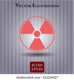 Nuclear, radioactive icon vector illustration