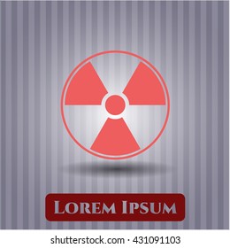 nuclear radioactive icon vector symbol flat eps jpg