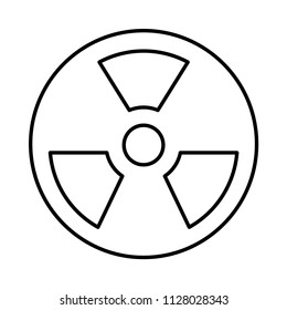 Nuclear Radioactive Radiation Stock Vector (Royalty Free) 1128028343 ...