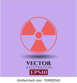 Nuclear, radioactive symbol