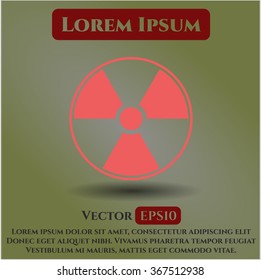 Símbolo nuclear, radiactivo