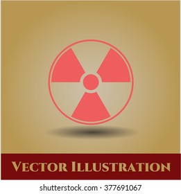 Símbolo nuclear, radiactivo