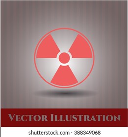 Nuclear, radioactive symbol