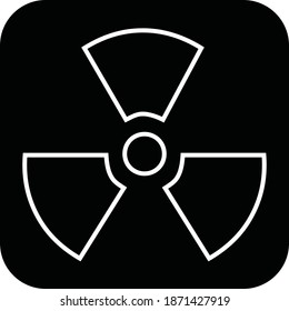 nuclear and radioactive  Vector Icon 