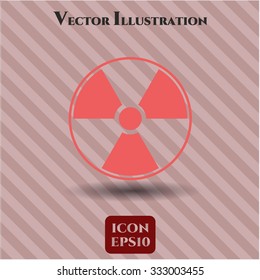 Símbolo vectorial nuclear, radiactivo