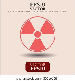 Símbolo vectorial nuclear, radiactivo