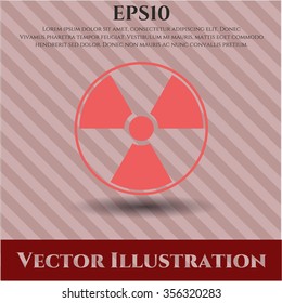Símbolo vectorial nuclear, radiactivo