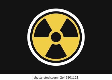 Ilustração plana de fundo de reator nuclear