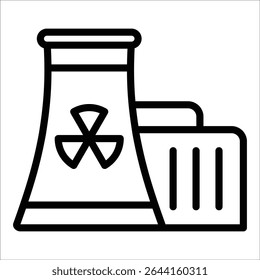 Elemento Ícone Do Reator Nuclear Para O Projeto