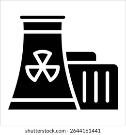 Elemento Ícone Do Reator Nuclear Para O Projeto