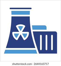 Elemento Ícone Do Reator Nuclear Para O Projeto