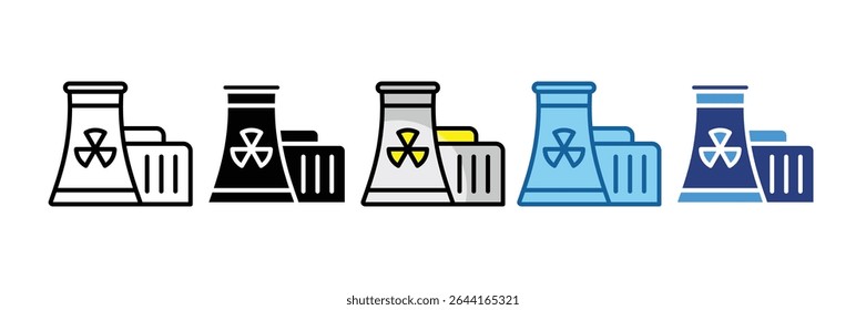 Elemento Ícone Do Reator Nuclear Para O Projeto