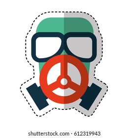nuclear safety mask icon
