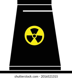 Nuclear series vector, vector of nuclear power generation. Great for icons or symbols