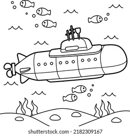 5,830 Submarines coloring Stock Vectors, Images & Vector Art | Shutterstock