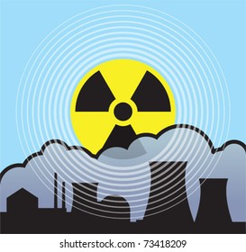 Nuclear sunrise, radiation leaks