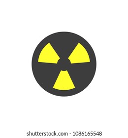 nuclear symbol vector icon